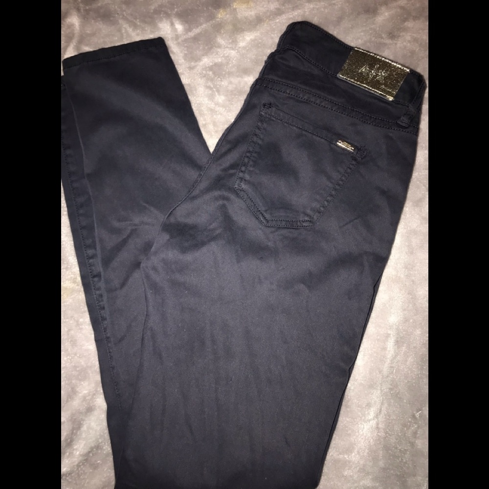 Armani Exchange super  skinny navy blue jeans